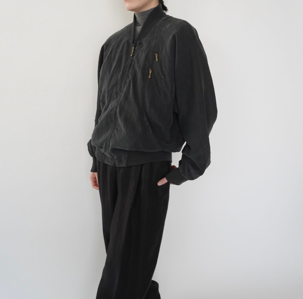 90s EURO Silk Design Light Jacket