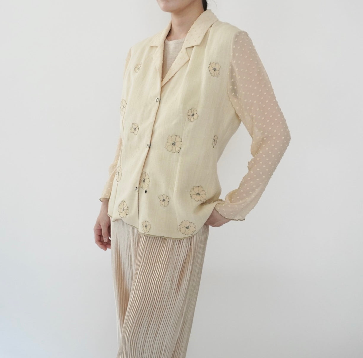 90s "Deborah Cross" Design Light Jacket