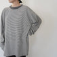 90s Striped Long Sleeves T-shirt Made in USA