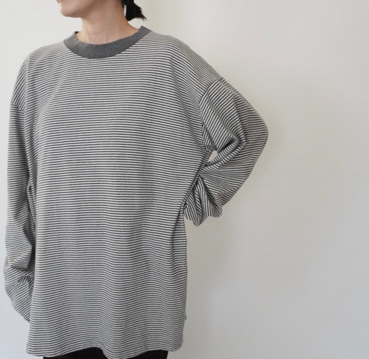 90s Striped Long Sleeves T-shirt Made in USA