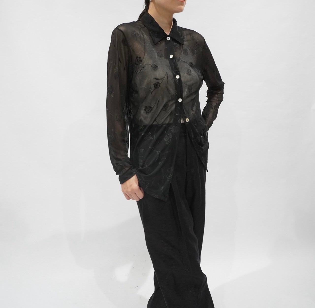 90s Sheer Design Shirt