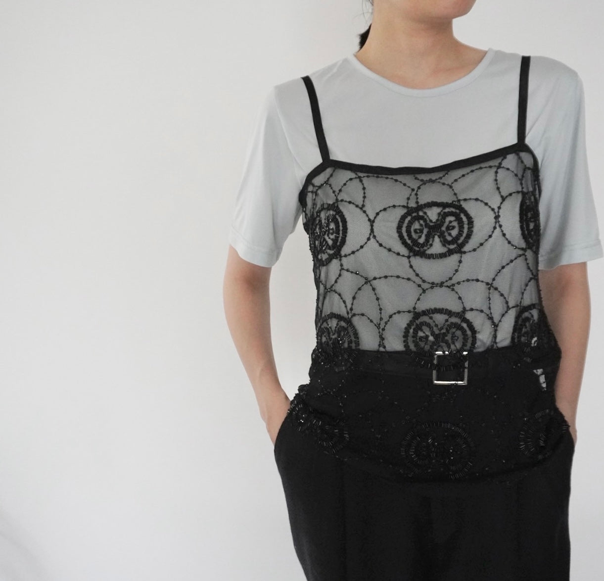 90s Beads Design Camisole Top