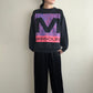 90s Printed Sweater Made in USA
