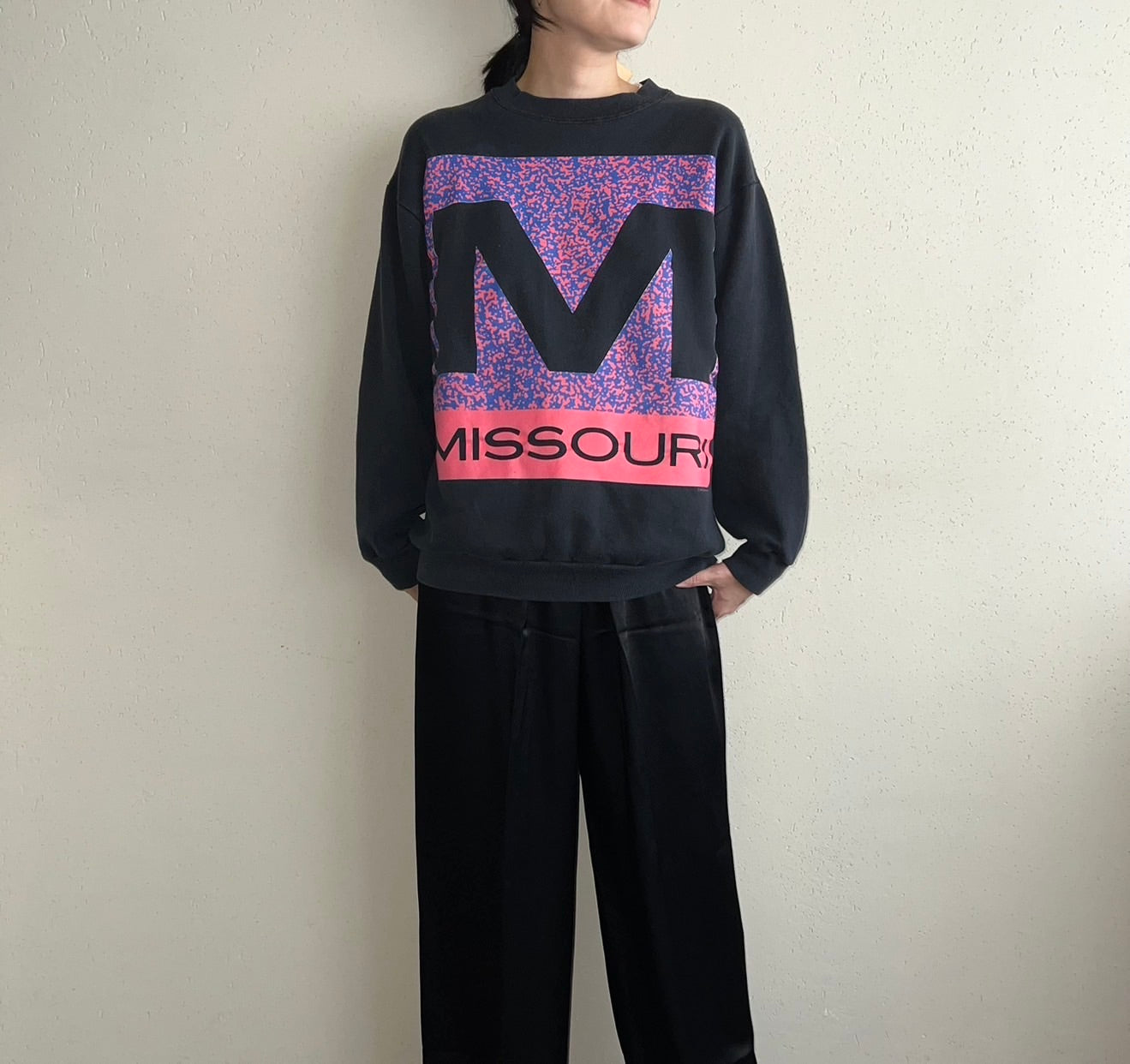 90s Printed Sweater Made in USA