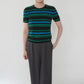 90s Silk Striped Top