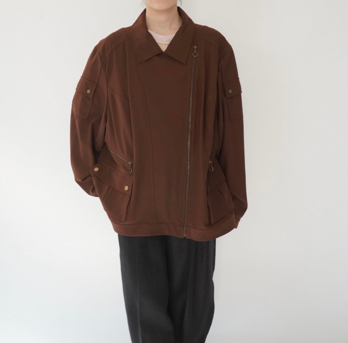 90s Design Brown Jacket