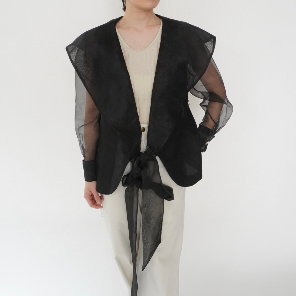 90s Sheer Design Blouse
