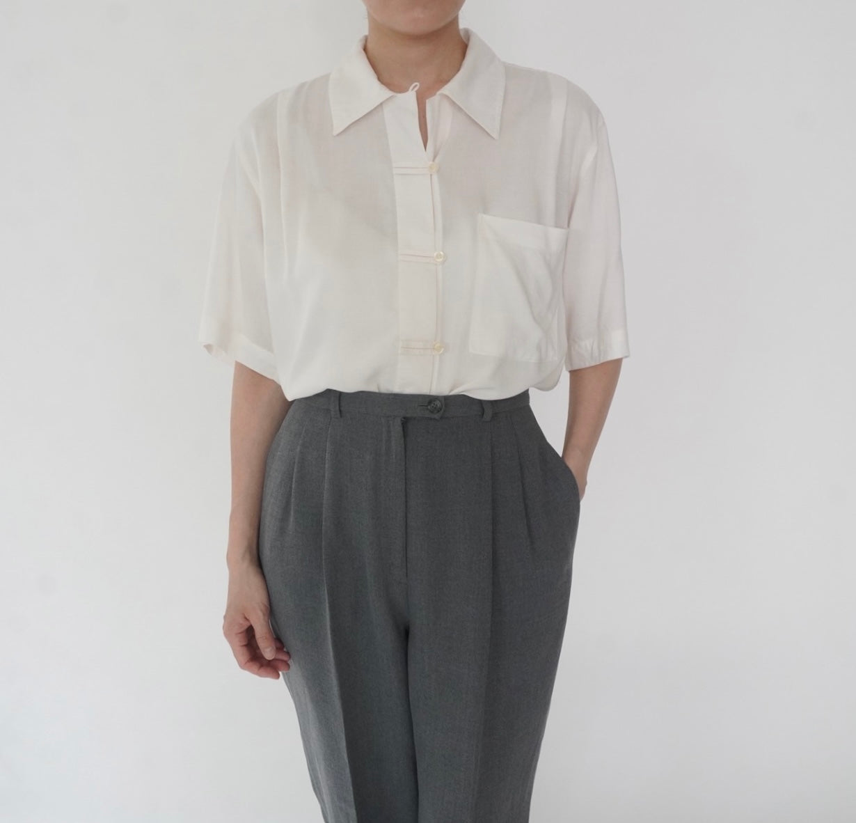 90s Design Rayon Shirt