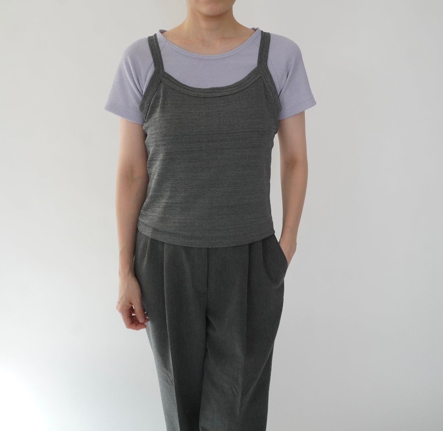 90s Light Purple Top Made in USA