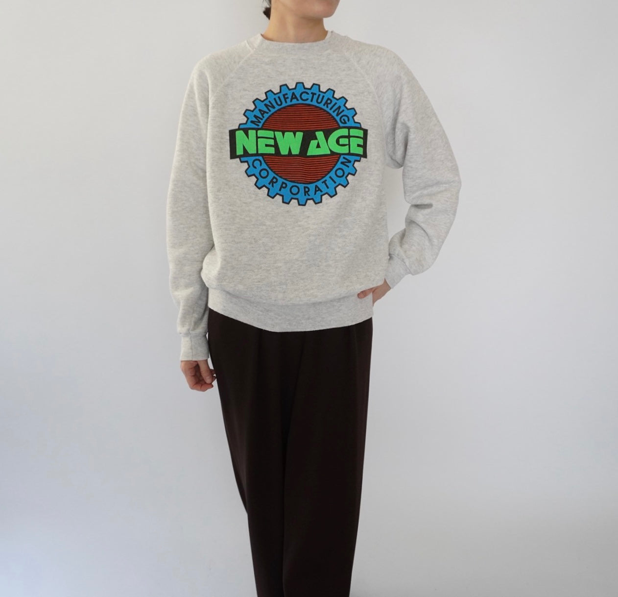 90s Printed Sweater Made in USA