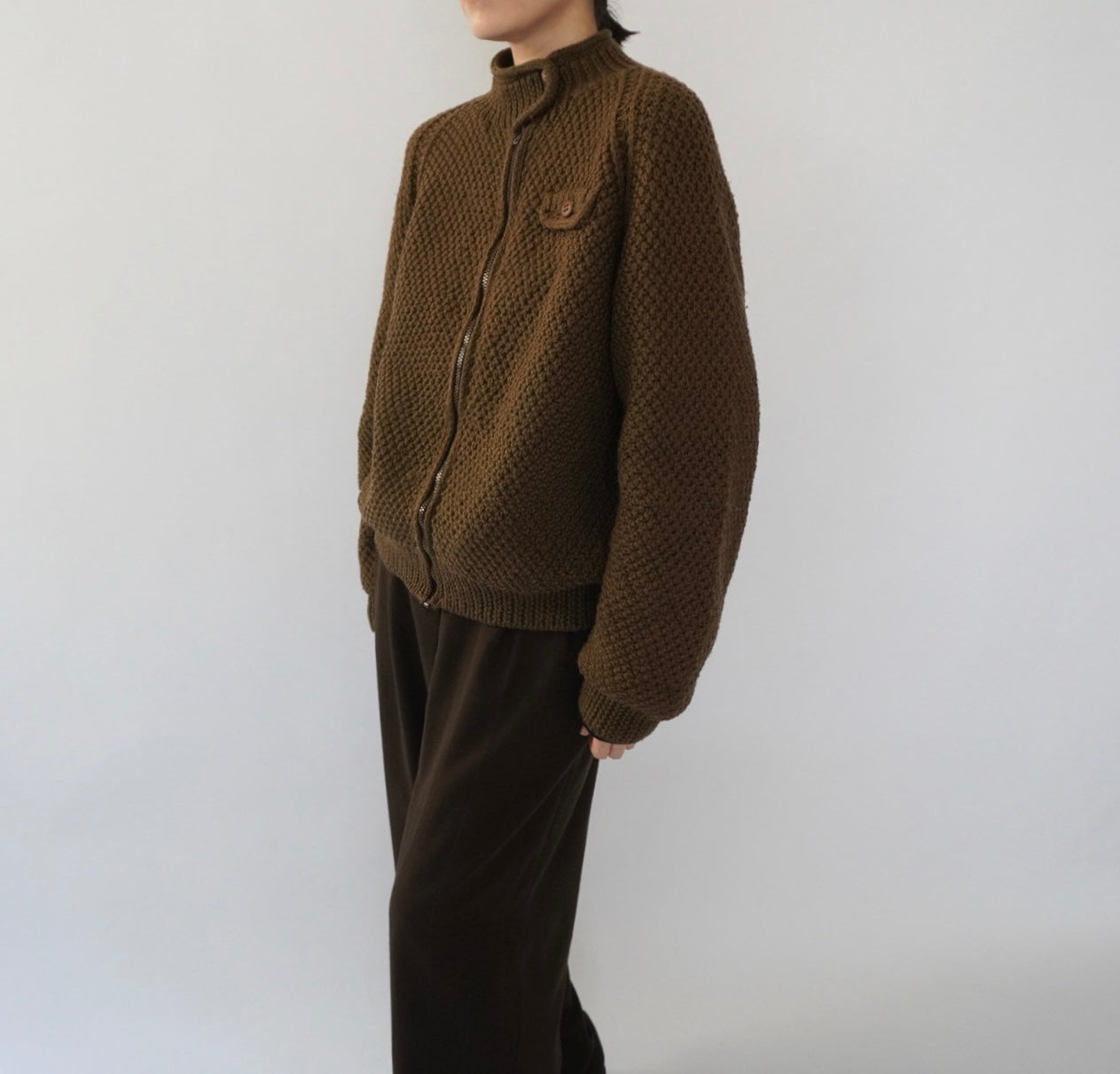 80s EURO Knit Jacket,Cardigan