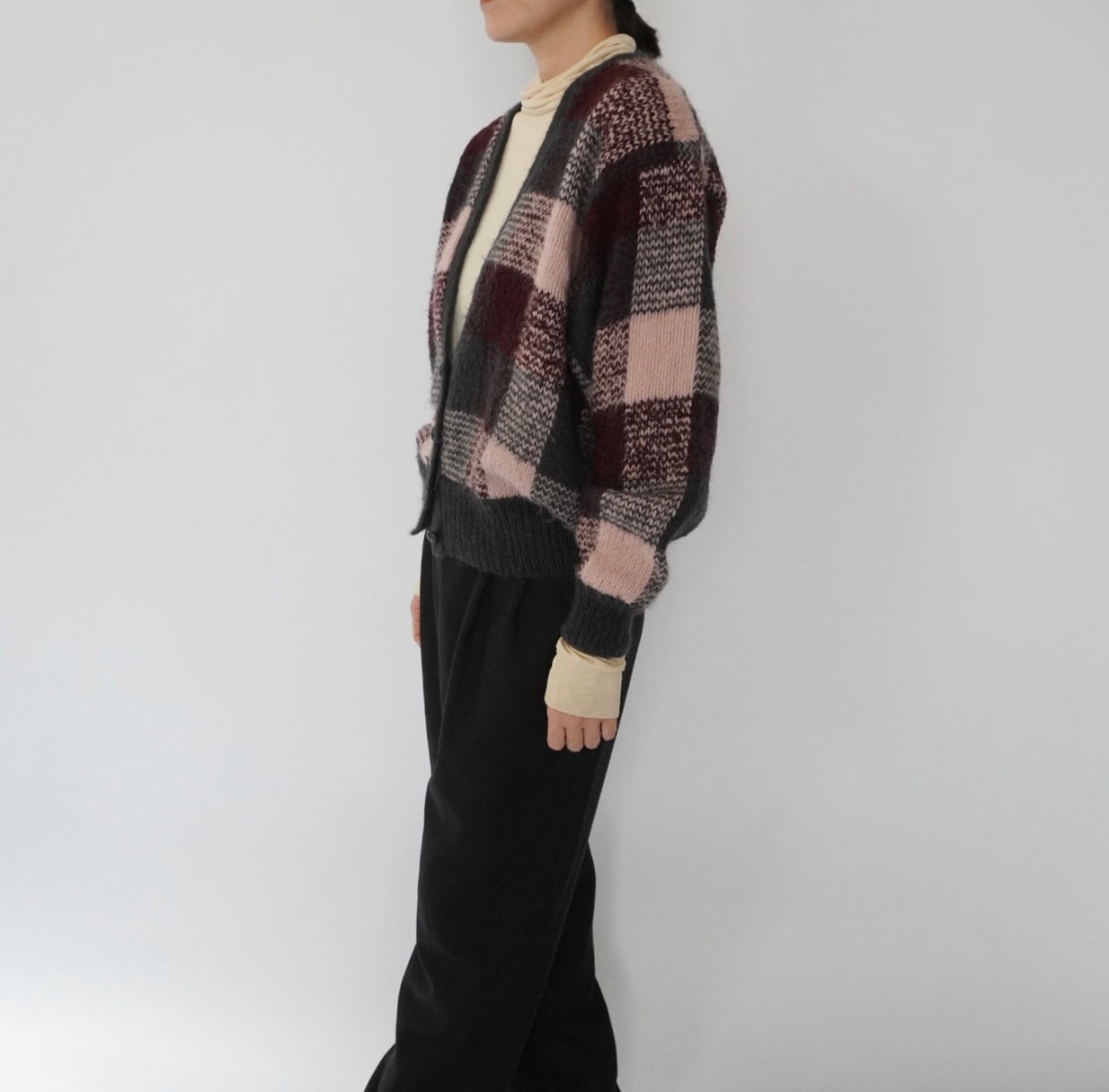 90s Pattern Mohair Cardigan