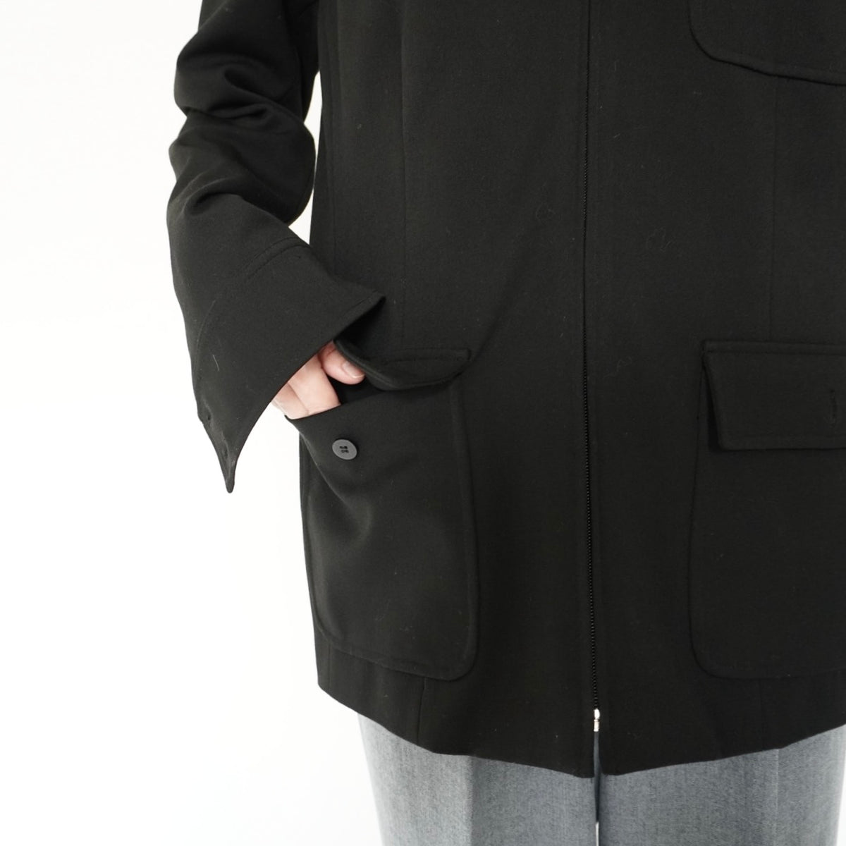 90s Black Design Jacket