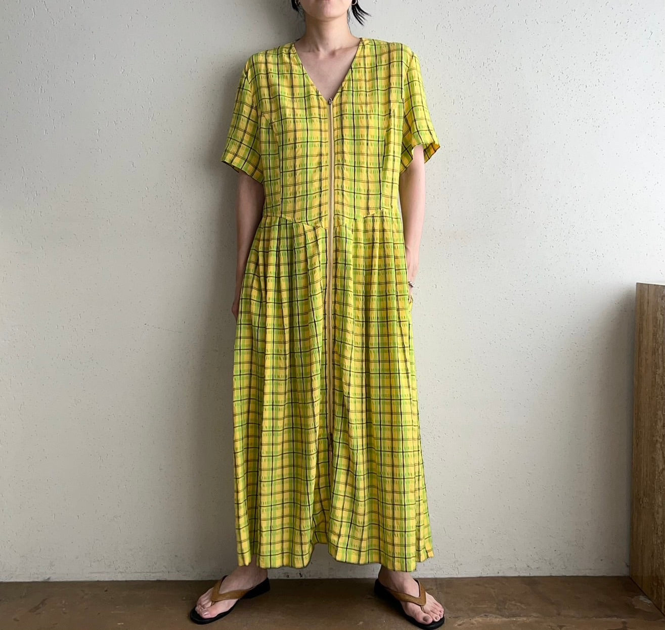 90s EURO Zipped Dress