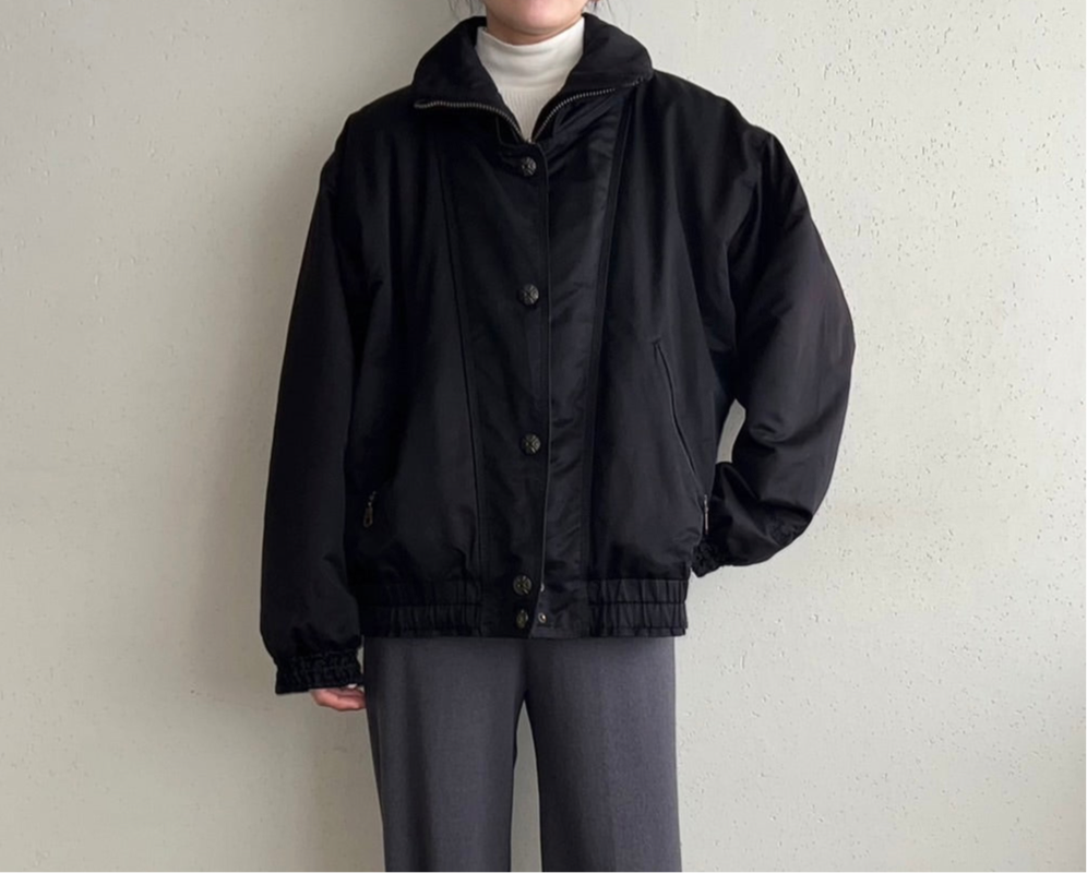 90s Black Design Jacket