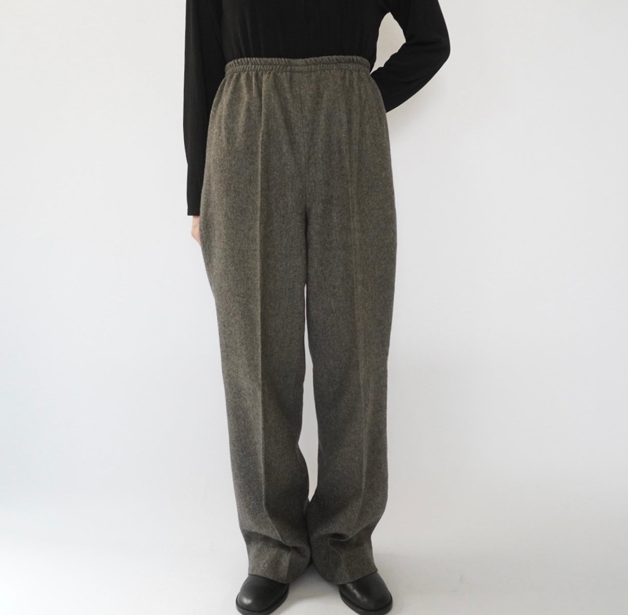 80s Wool High Waist Pants Made in USA