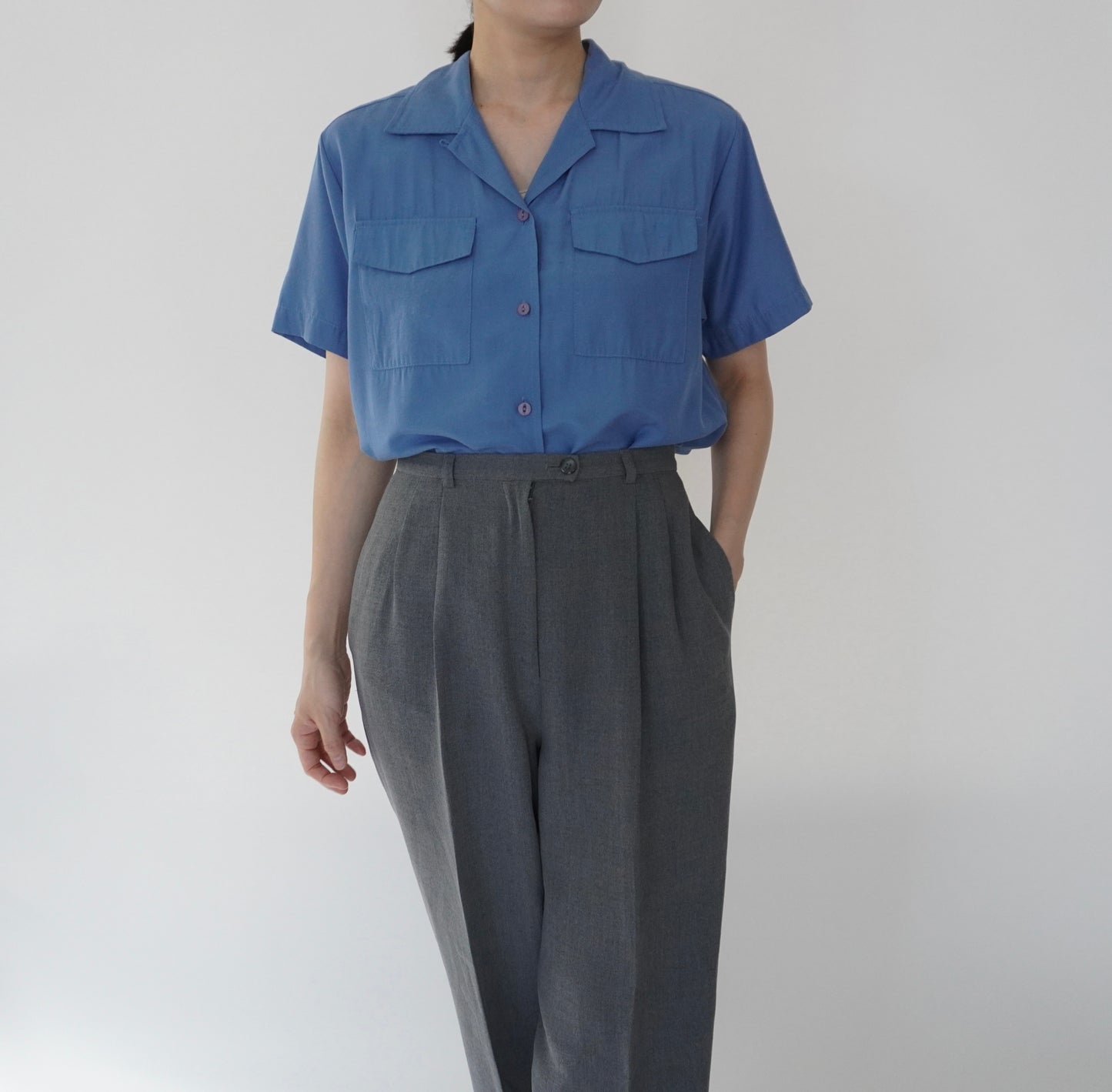 90s Blue Shirt