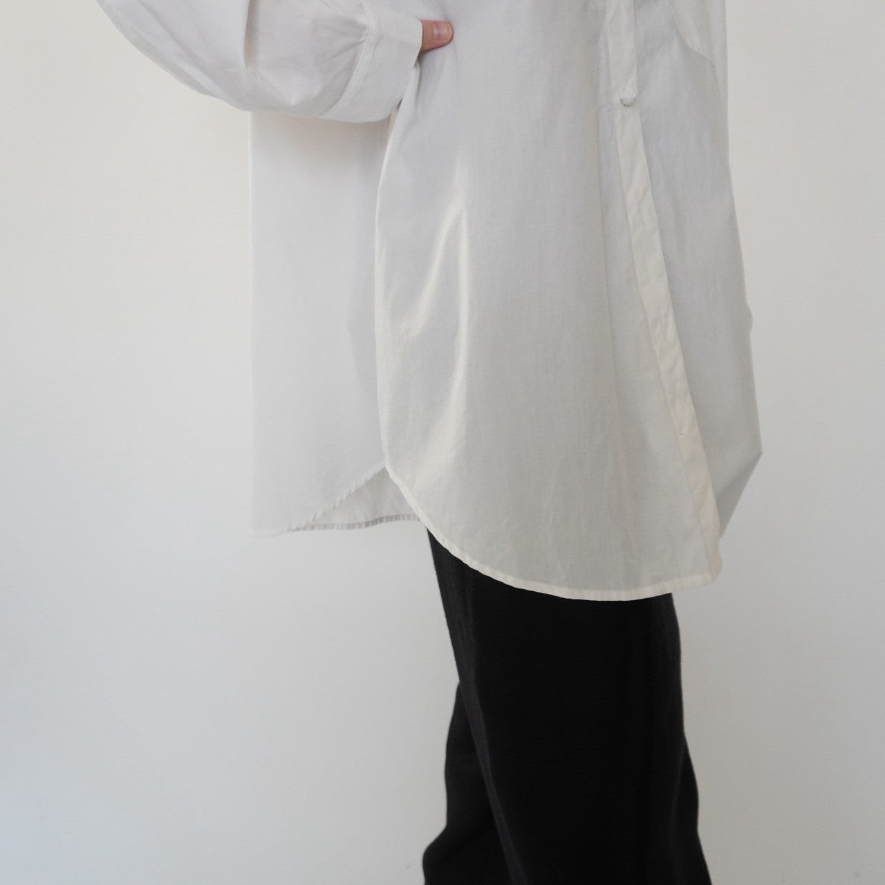 90s Embroidery Collar Shirt