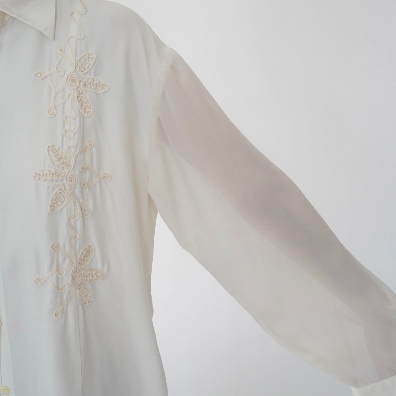 90s Cord Lace Shirt Made in USA