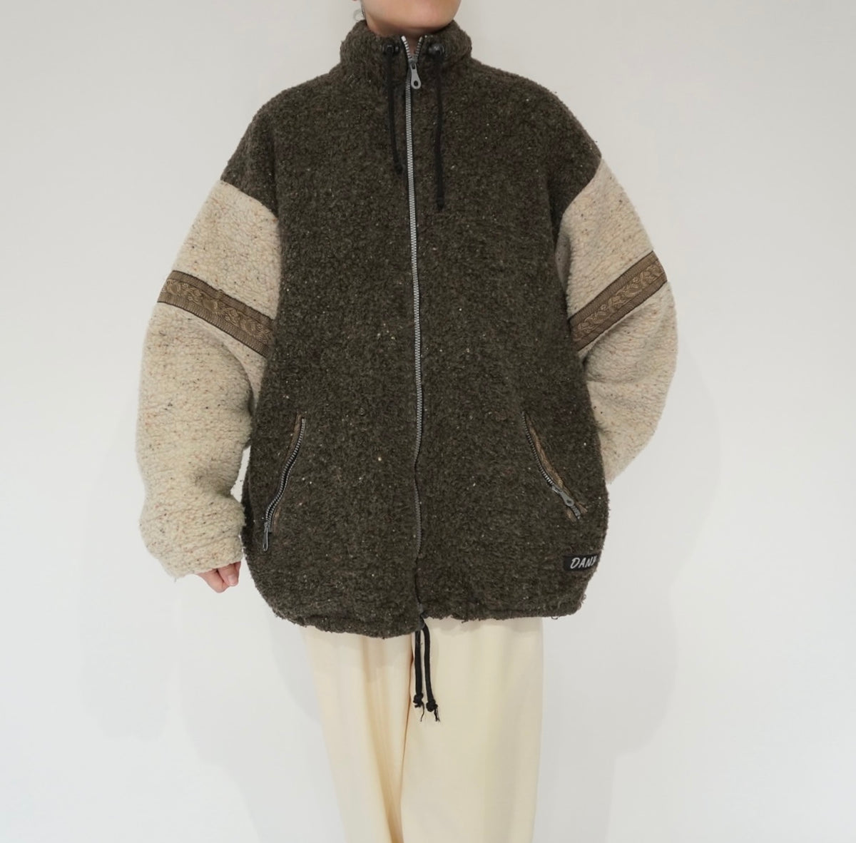 90s Design Fleece Jacket Made in Italy