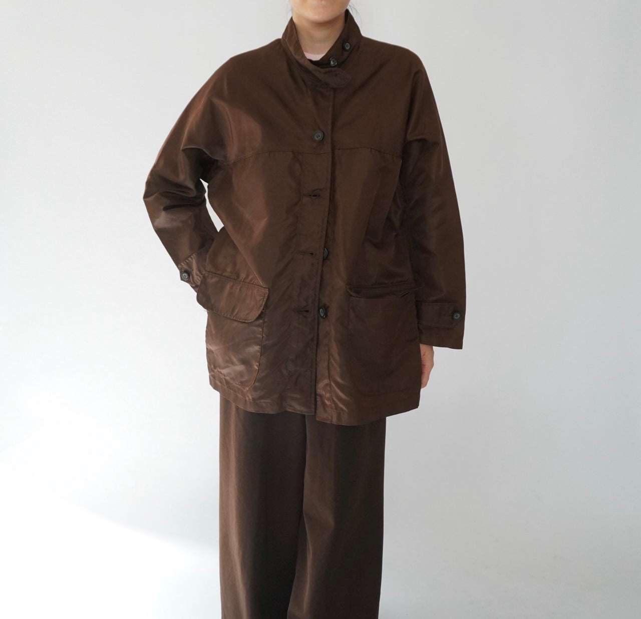 90s Brown Nylon Jacket