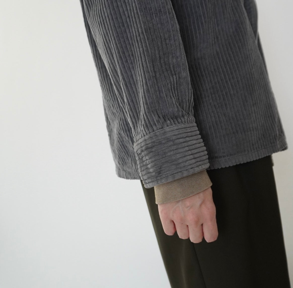 90s Gray Corduroy Light Jacket