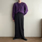80s Purple Knit Cardigan