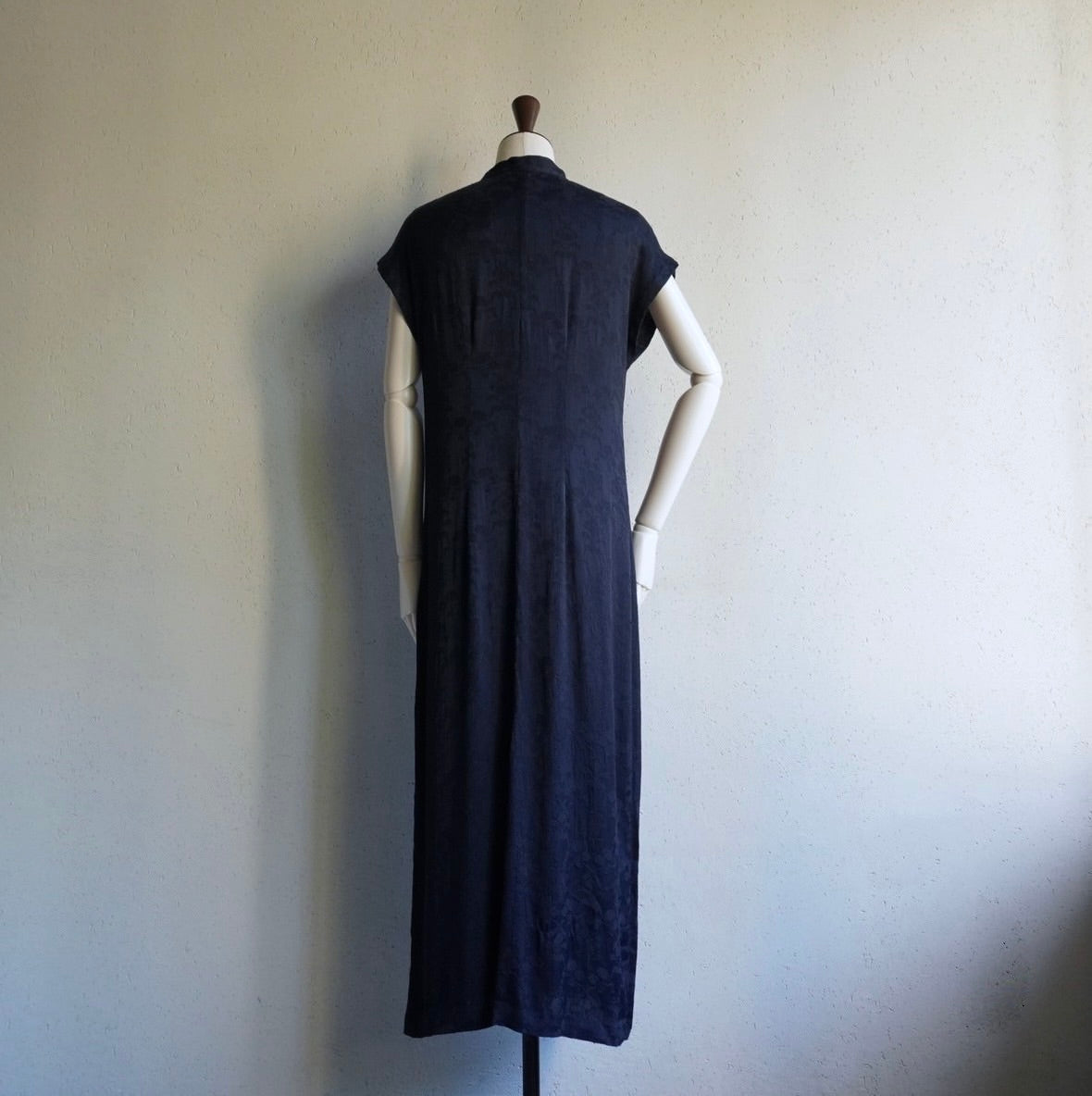 90s Rayon Asian Design Dress Made in USA