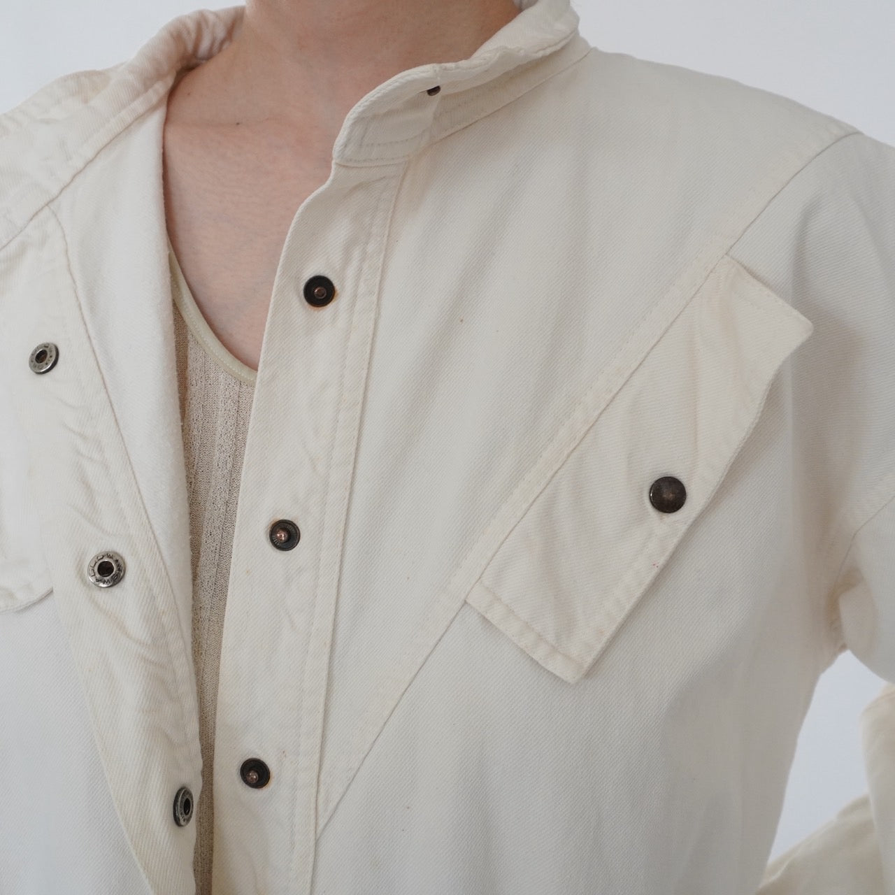 80s EURO Design Ivory Jumpsuit