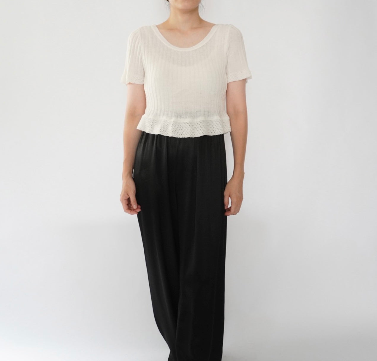 90s Ribbed Top Made in Italy