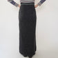 90s EURO Ribbed Knit Maxi Skirt