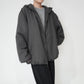 C.Gray Hooded Jacket