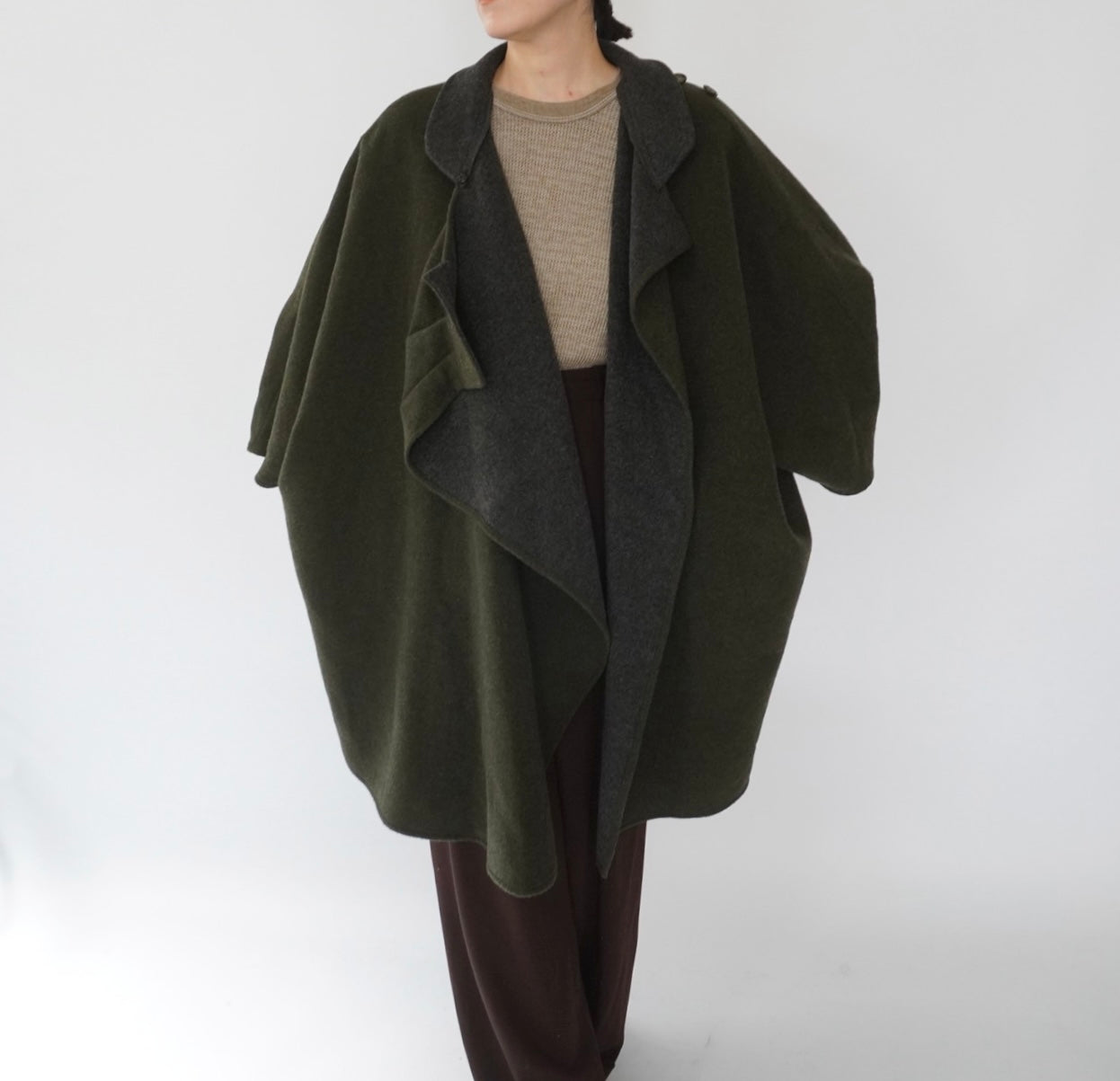 90s Design Poncho Jacket