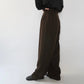 90s Wool Striped Wide Pants Made in USA Dead Stock
