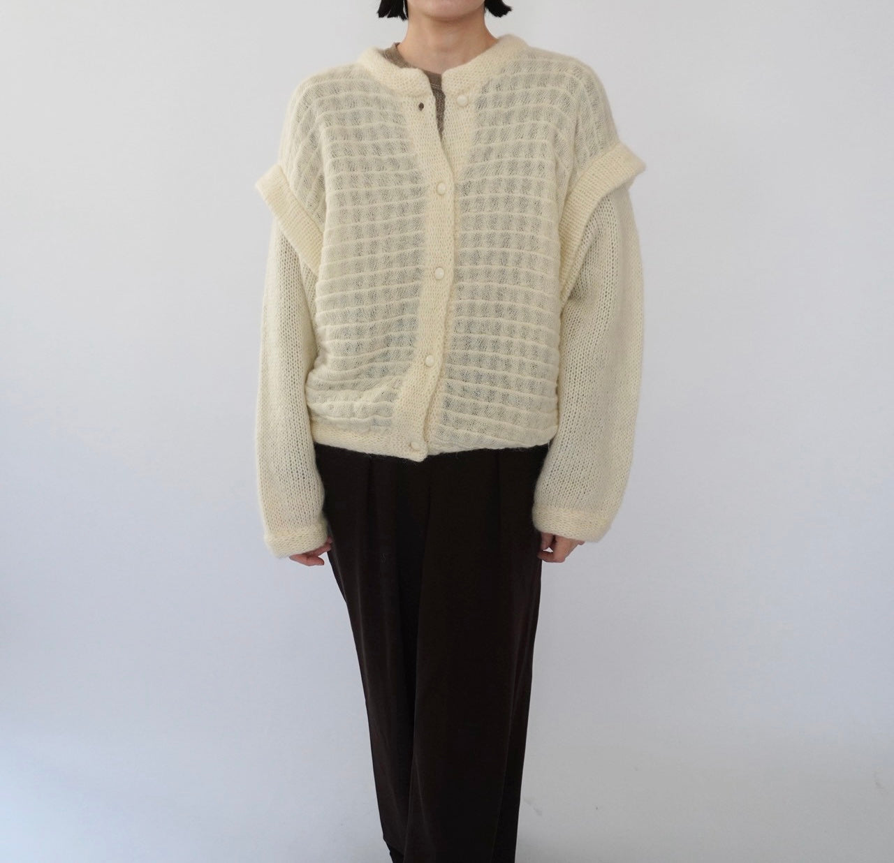80s EURO Design Mohair Cardigan