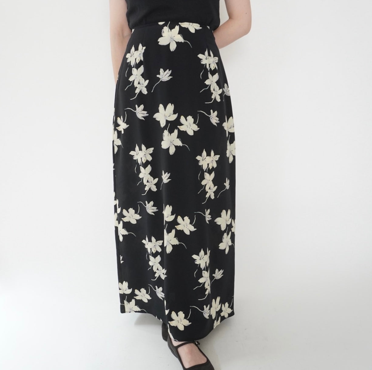 90s Flower Pattern Skirt Made in Canada