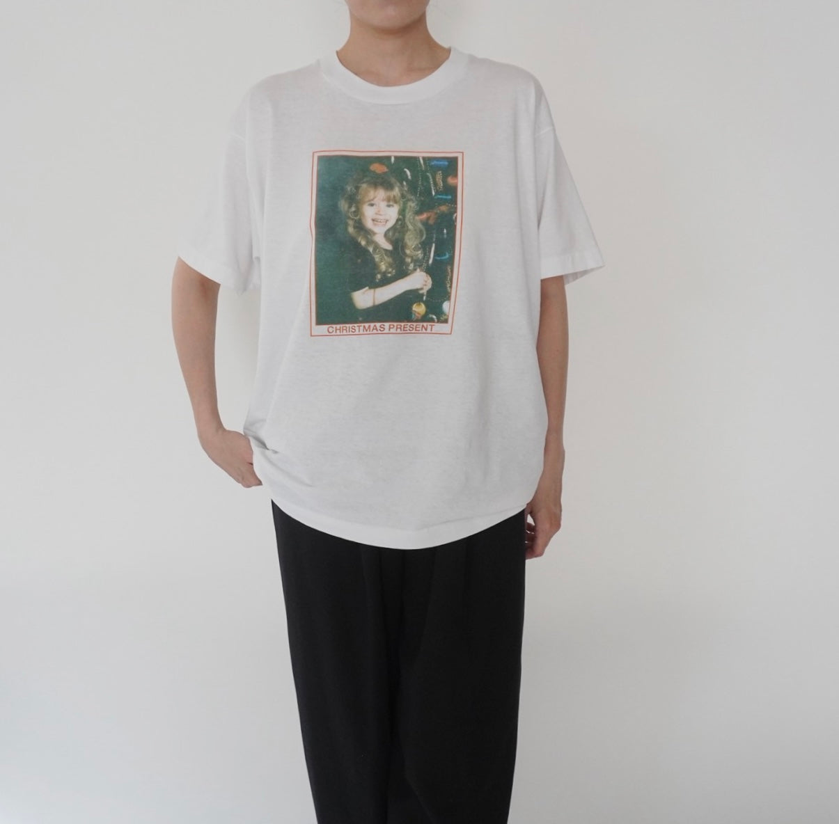 90s Photo Printed T-shirt Made in USA