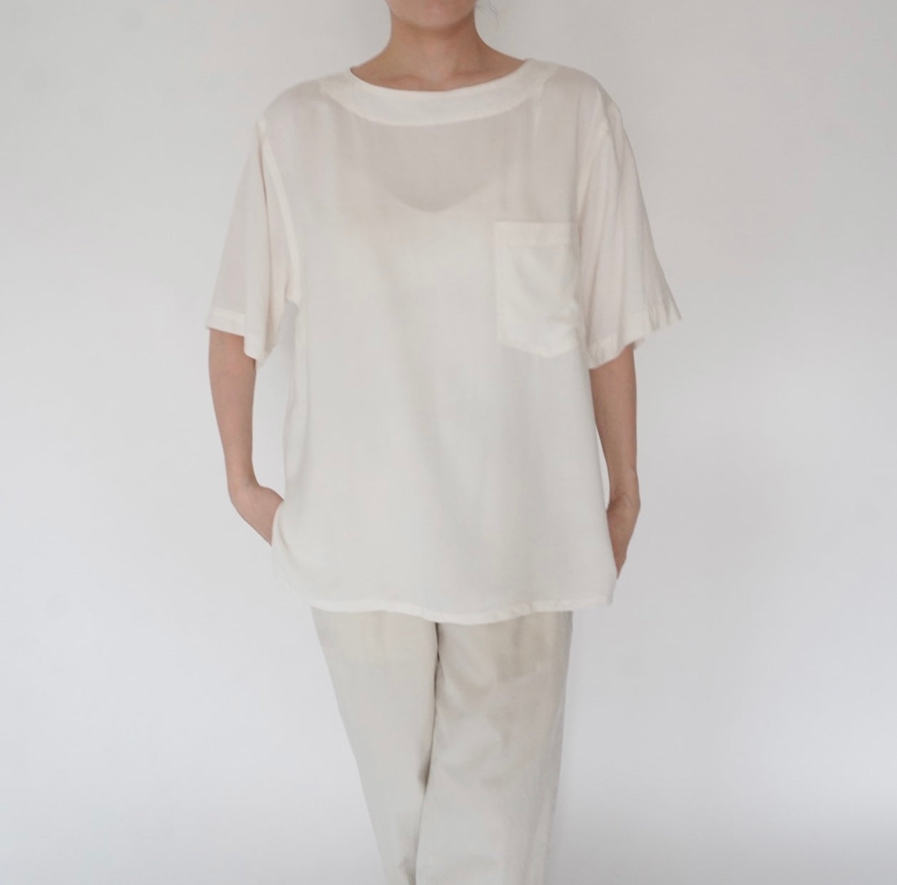 90s Rayon Design Top Made in USA