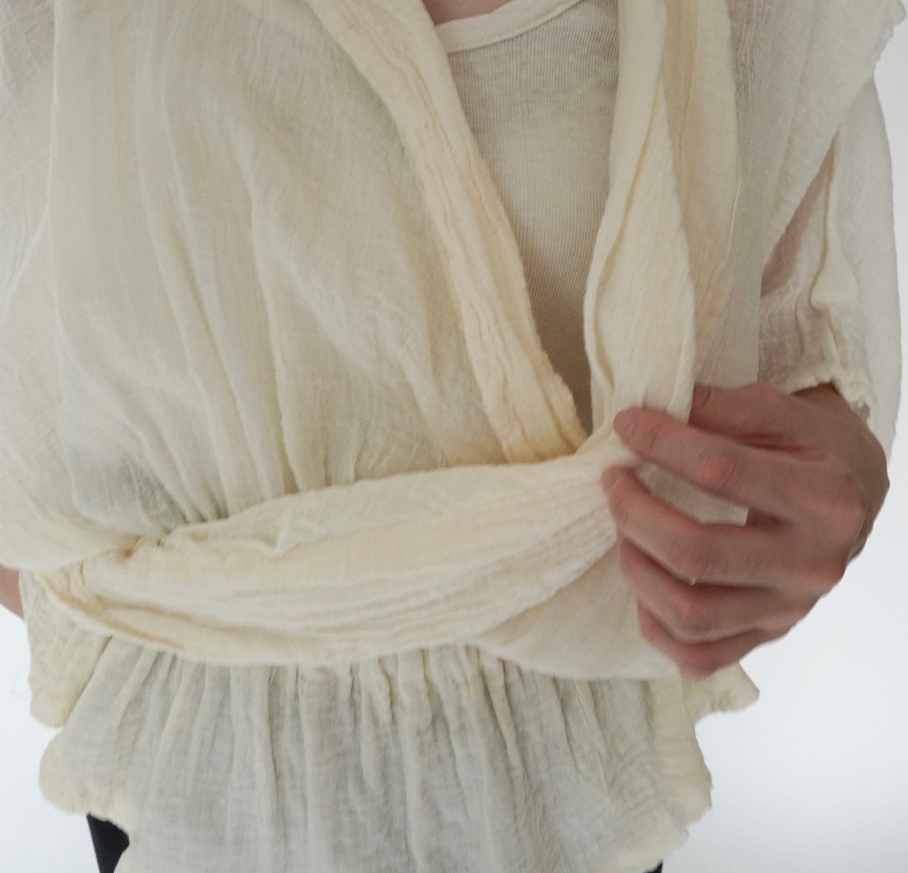 80s Gauze Design Top