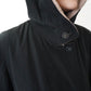 90s Black Design Maxi Coat