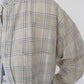 90s Linen Plaid Shirt