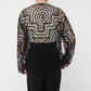 80s Cord Lace Design Robe