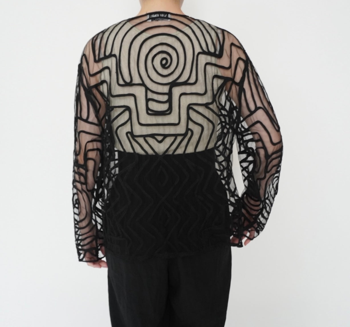 80s Cord Lace Design Robe