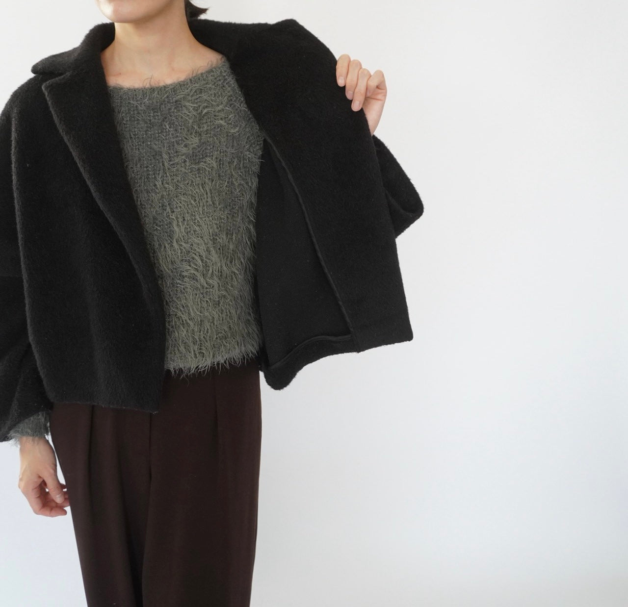 90s Shaggy Mohair Jacket  Made in Italy