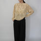 80s Silk Pattern Blouse