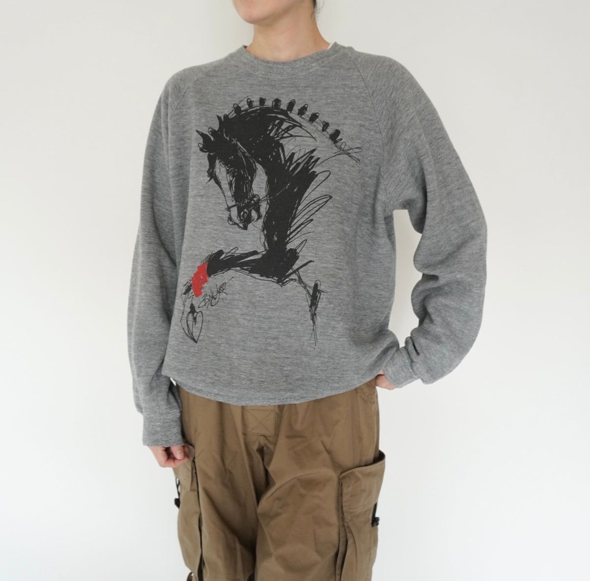 90s Printed Sweater Made in USA