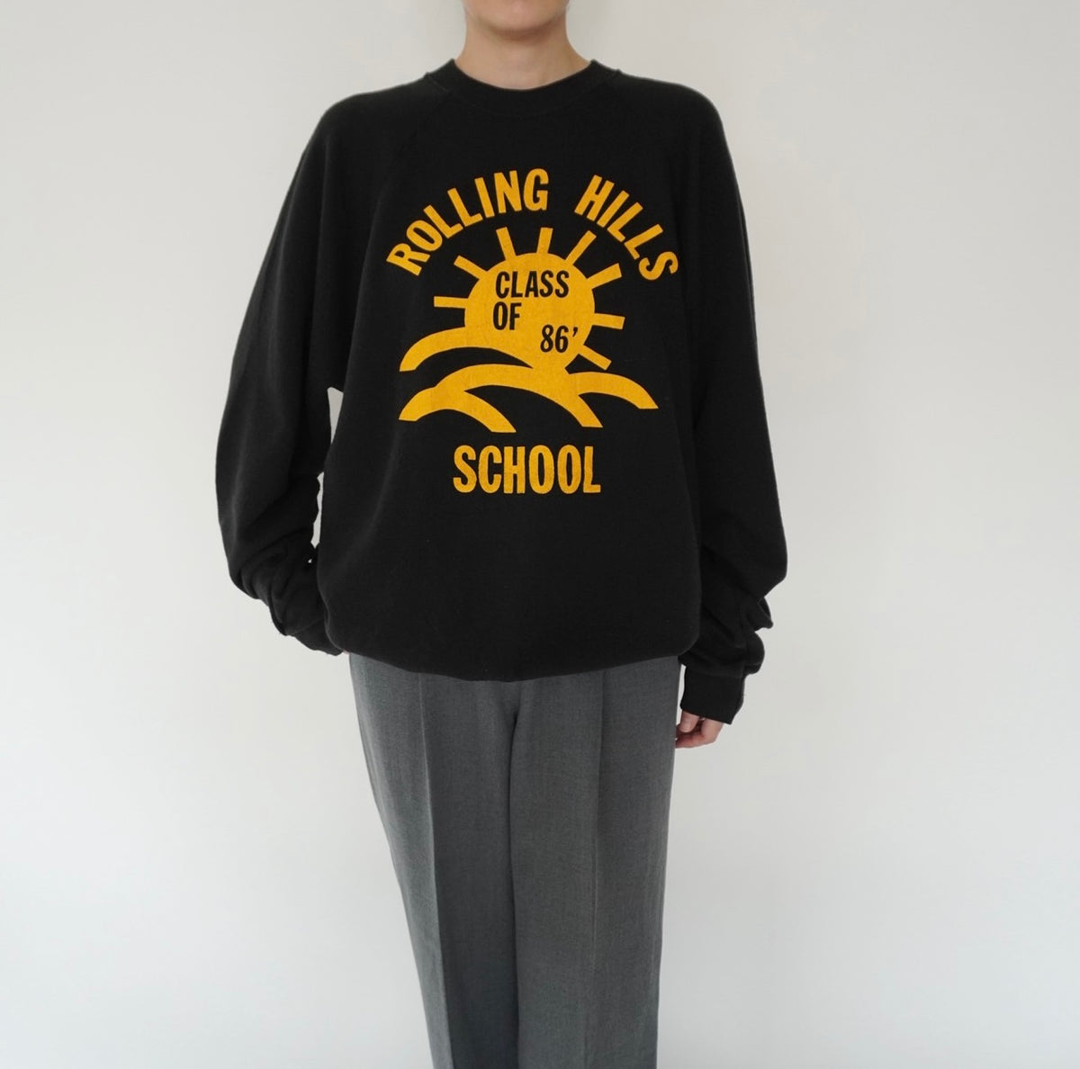 80s Printed Sweater Made in USA