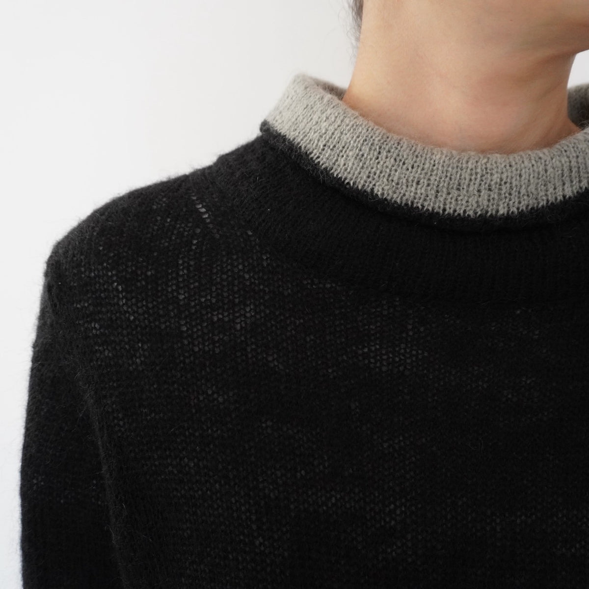 90s Black×Gray Knit