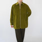 90s Velour Zip Shirt Jacket