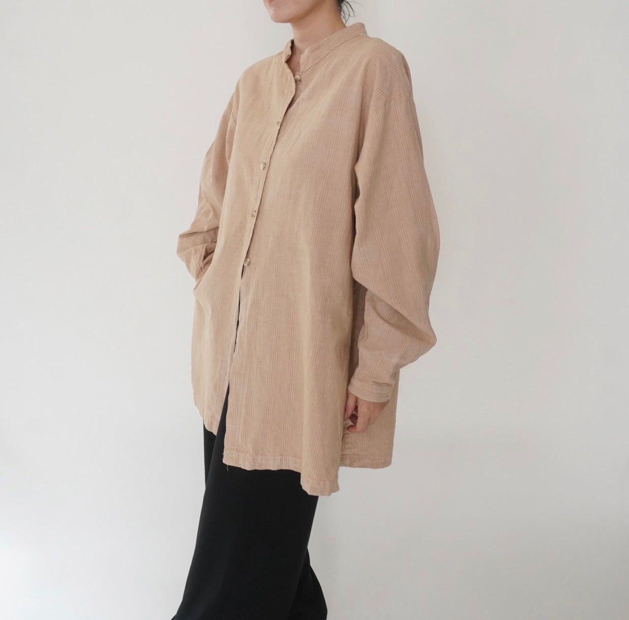 90s Linen x Cotton Shirt Made in USA